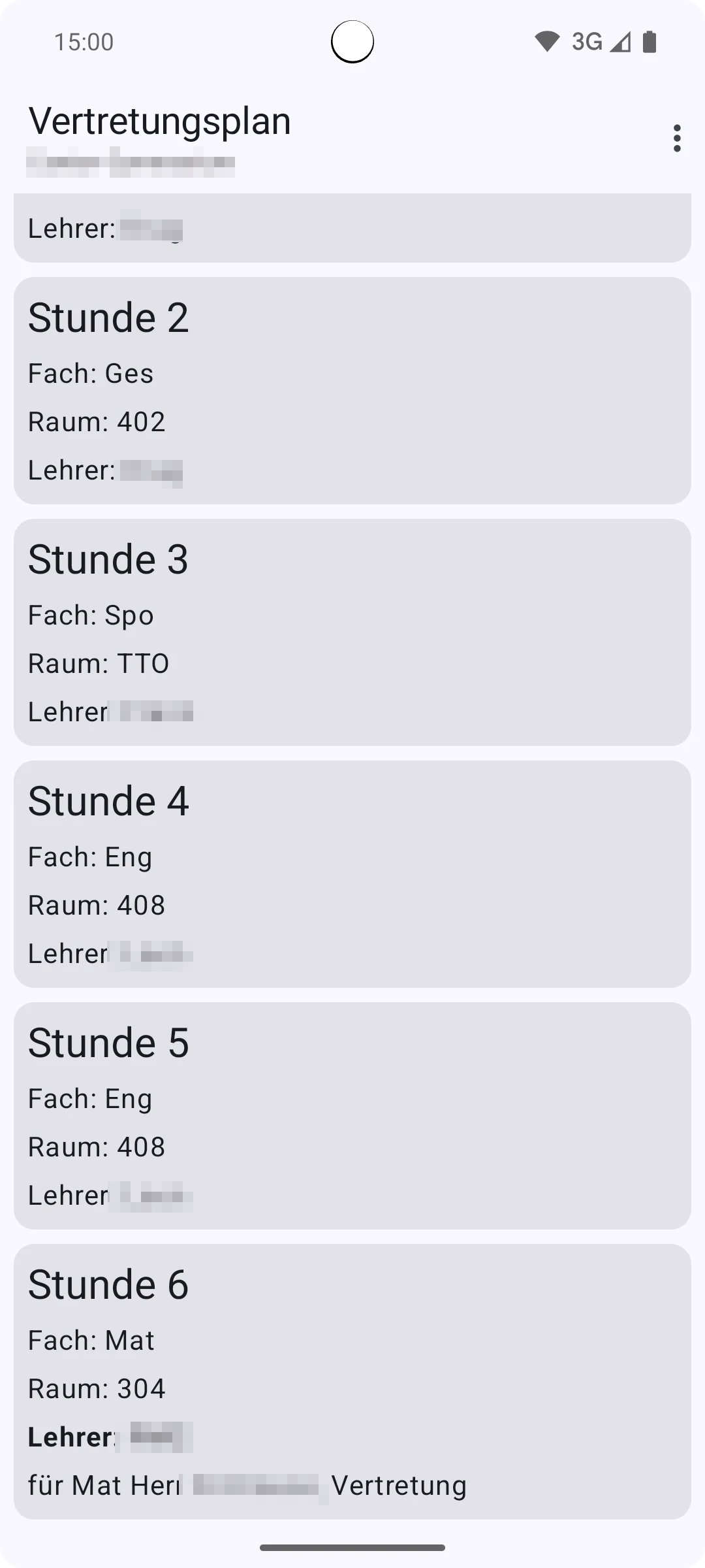 Vertretungsplan.io screenshot