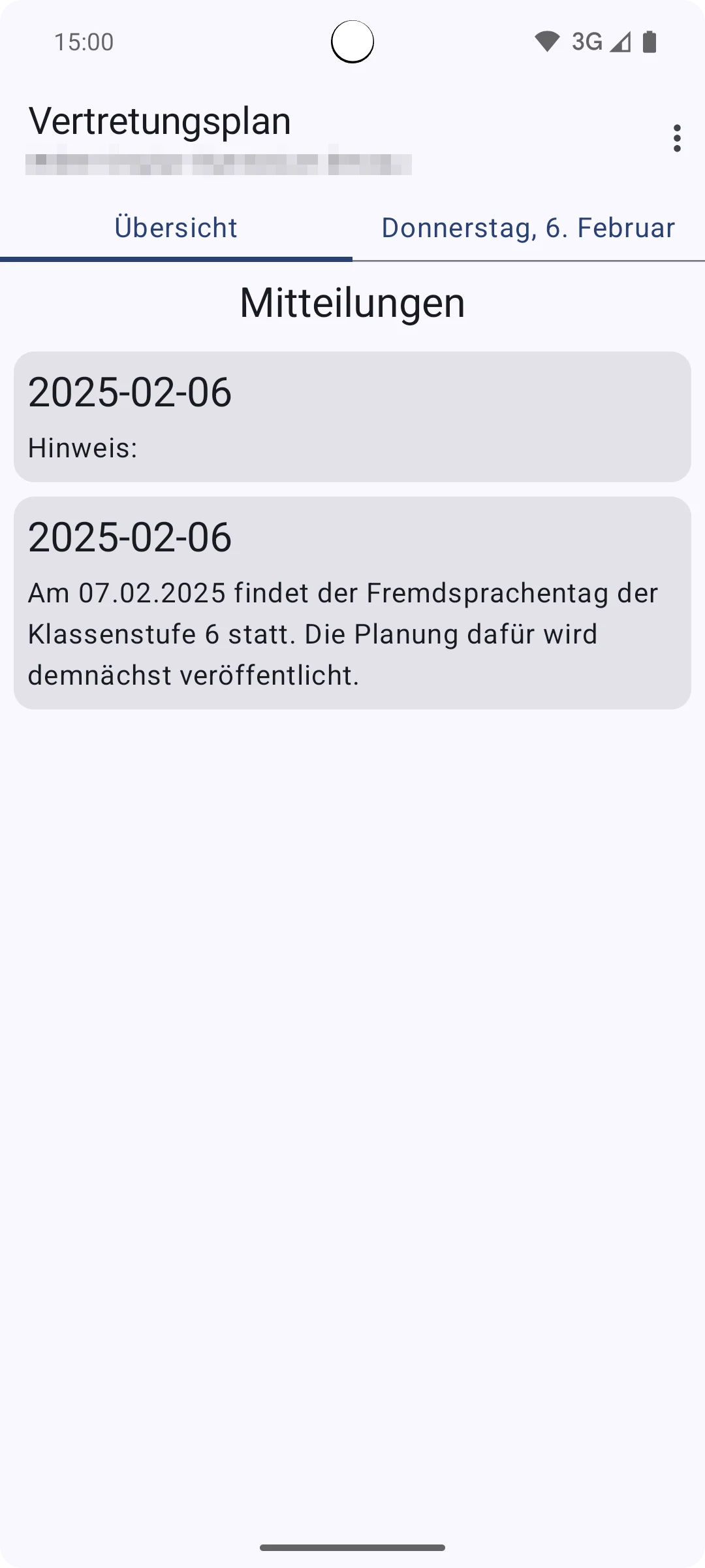 Vertretungsplan.io screenshot